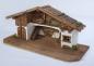 Preview: Weihnachtskrippe (W10) Krippenstall groß + Figuren