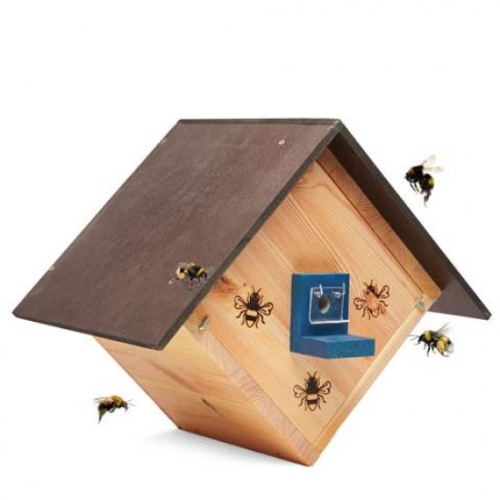 Woid Herz Hummelhaus (H5) 2 mal mit Leinöl imprägniert