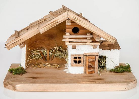 Preview: Weihnachtskrippe (W17) Krippenstall + Figuren