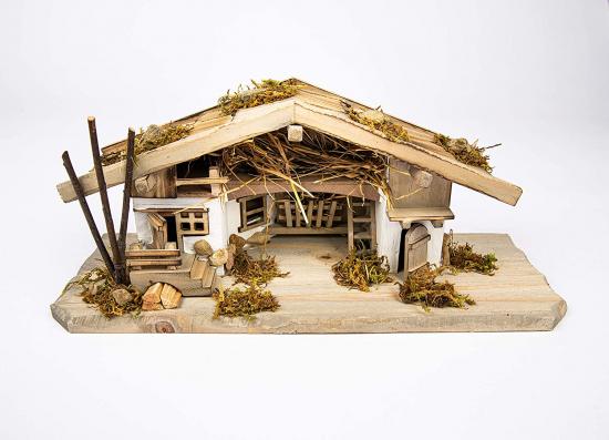 Weihnachtskrippe (W20) Krippenstall Tischkrippe