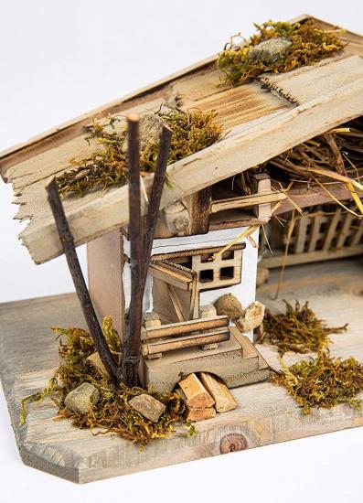 Preview: Weihnachtskrippe (W20) Krippenstall Tischkrippe