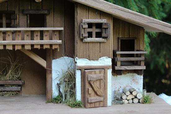 Preview: Nativity Scene (W26) Nativity Stable (Large) made of wood by a carpenter – finest workmanship