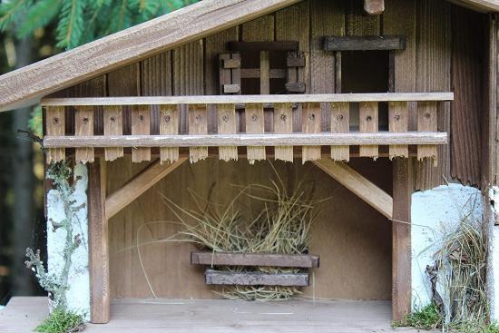 Preview: Nativity Scene (W26) Nativity Stable (Large) made of wood by a carpenter – finest workmanship