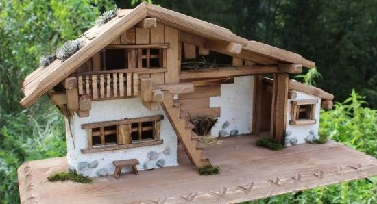 Nativity Scene (W28) Nativity Stable (Large) made of wood by a carpenter – finest workmanship