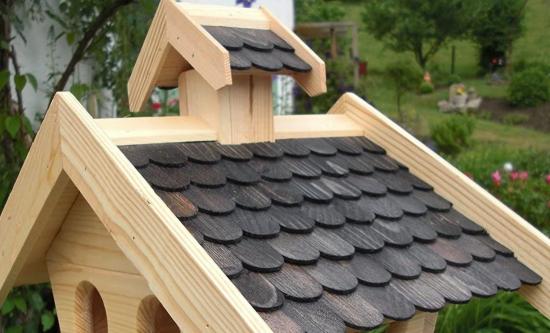 Preview: Vogelhaus Vogelhäuschen (V15) Schwarze Schindel