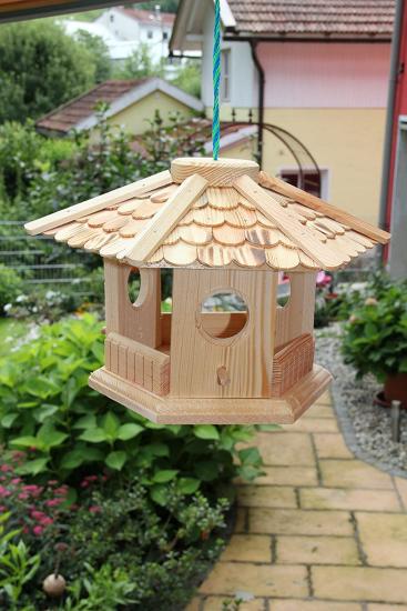 Vogelhaus (V76) sechs eck - natur-