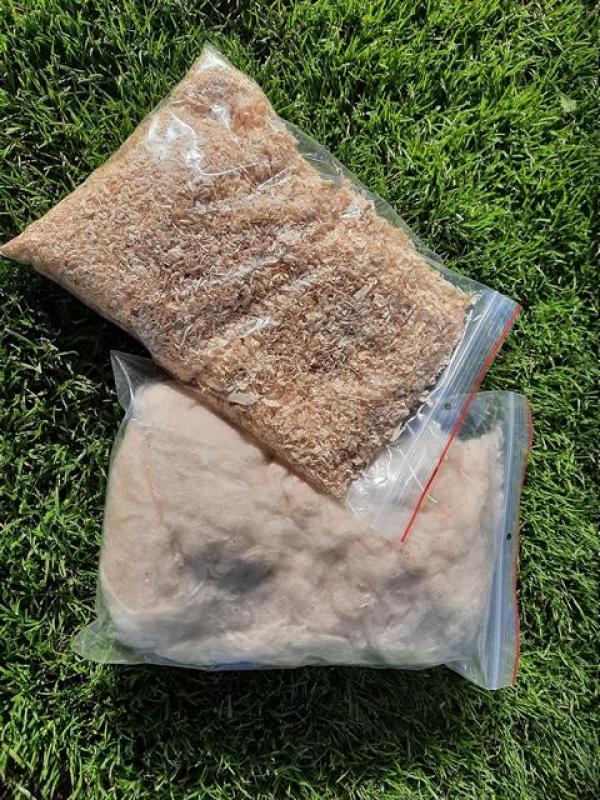 Nistmaterial Hummelhaus Nachfüllset Insektenhotel Kapok Hummelwolle