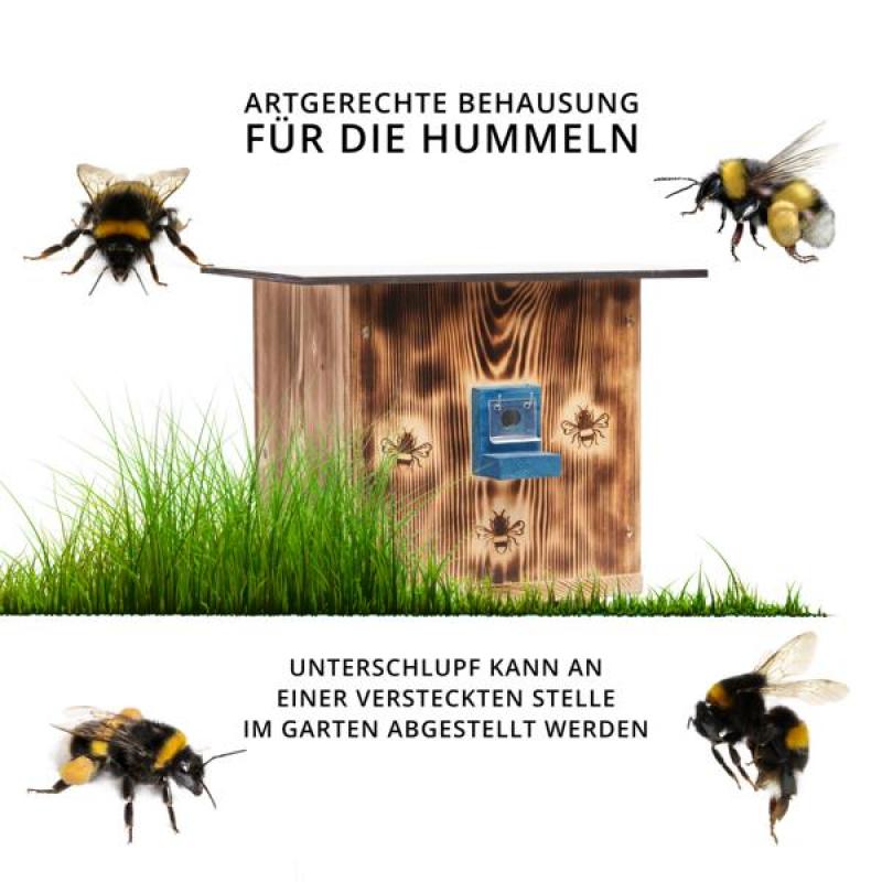 Woid Herz Hummelhaus mit Notausgang (H8) gebrannt