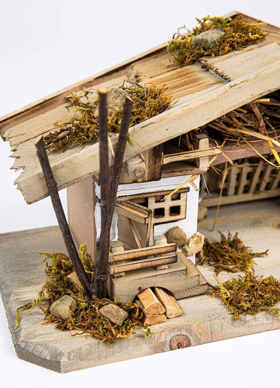 Weihnachtskrippe (W20) Krippenstall Tischkrippe