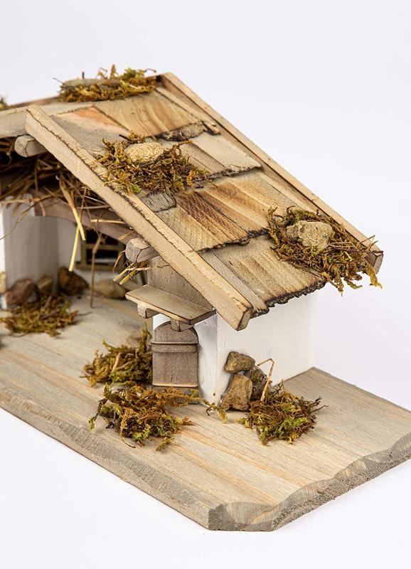 Weihnachtskrippe (W20) Krippenstall Tischkrippe