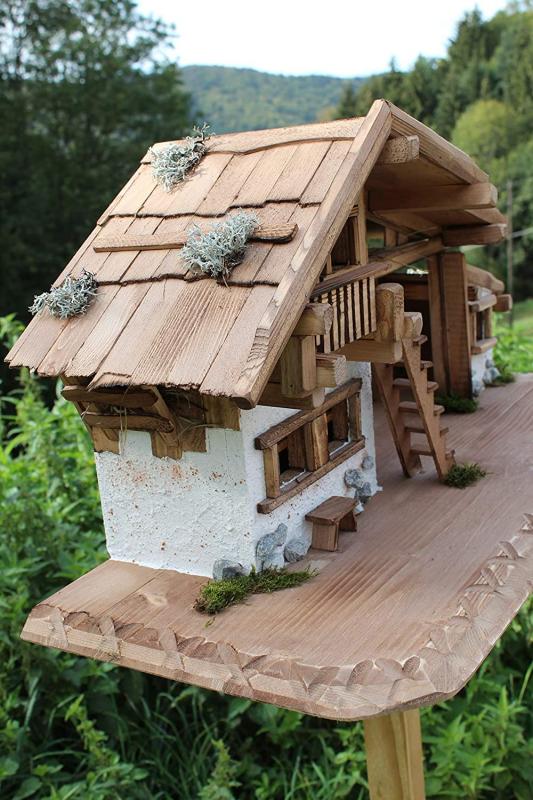 Crèche de Noël (W28) Étable de crèche (grande) en bois réalisée par un ébéniste – travail de la plus haute qualité