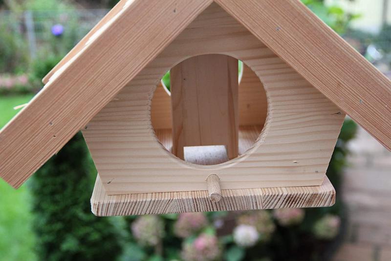 Vogelhäuschen (Lärchenholzschindeln) - natur -